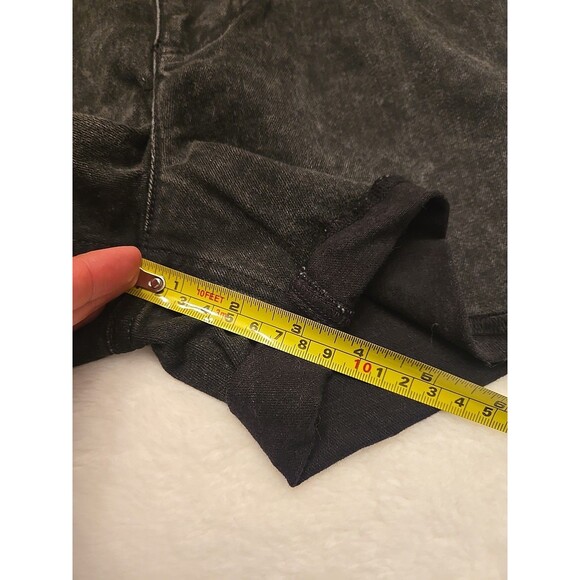 Express Shortie Extreme High Rise Womens Shorts Sz 4 Black Belted Waist Stretch - Picture 6 of 13